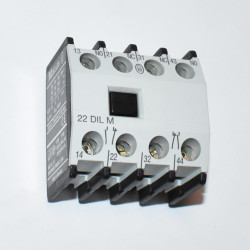 Moeller 22 DIL M - hjælpekontakt til relæ 2x NO + 2x NC - kontaktblok - 22DILM - discosupport.dk