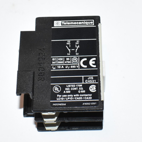 Telemecanique LA1DN11 Hjælpekontakt 1NO+1NC - Schneider TeSys - discosupport.dk