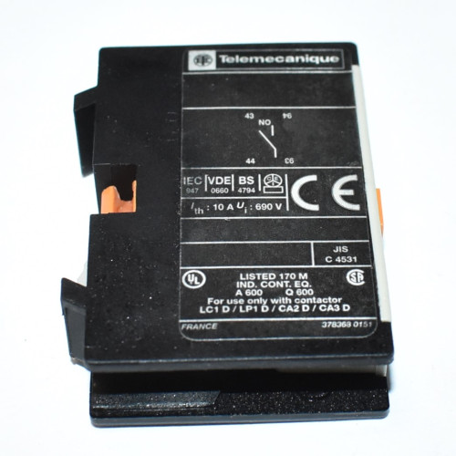 Telemecanique LA1DN10 Hjælpekontakt 1NO - LA1 DN10 - discosupport.dk
