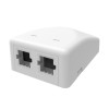 CommScope Office Box 2-port hvid - universal til SYSTIMAX M-serien og NETCONNECT keystone - disosupport.dk