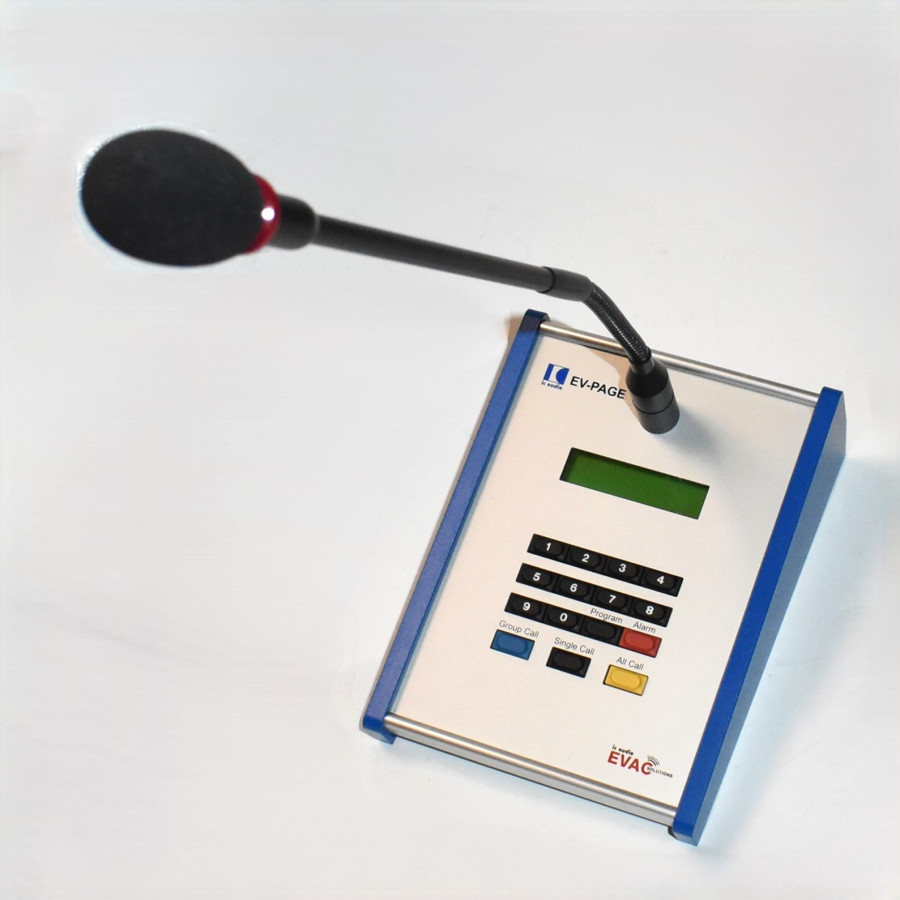 Bordmikrofon - ic audio EV-Page 309/E V2 EVAC - RJ45 - discosupport.dk