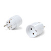 TILBUD: Hybridstikprop fra Schuko - Dansk Stik - Adapter - 230V 16A - Hvid - Køb på discosupport.dk!
