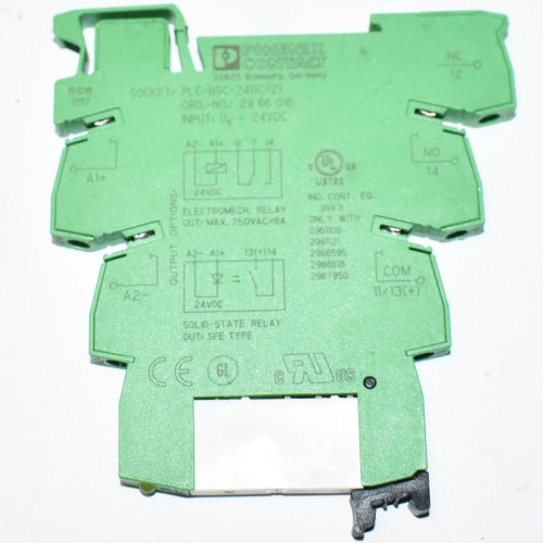 Phoenix Contact REL-MR- 24DC/21 Enkeltrelæ med DIN sokkel - 2961105 - 24V DC