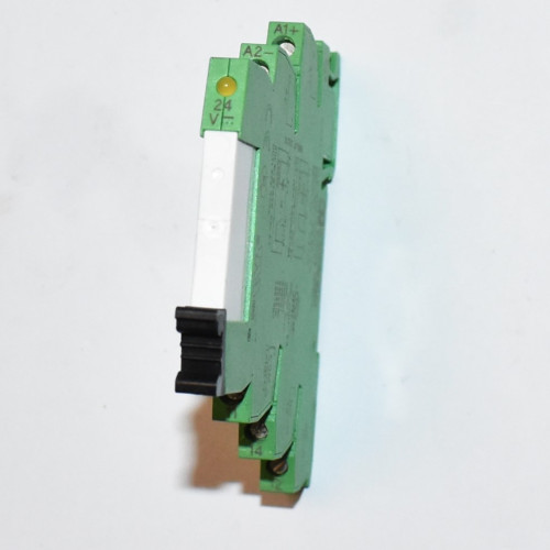 Phoenix Contact REL-MR- 24DC21 Enkeltrelæ med DIN sokkel - 2961105 - 24V DC - discosupport.dk