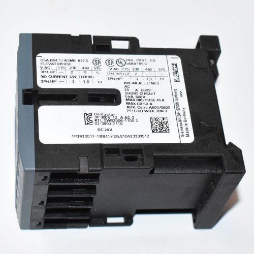 Siemens 3RT2017-1BB41 Kontaktor - Spole 24V DC - 5,5kW - 400V - 3P + 1NO - discosupport.dk