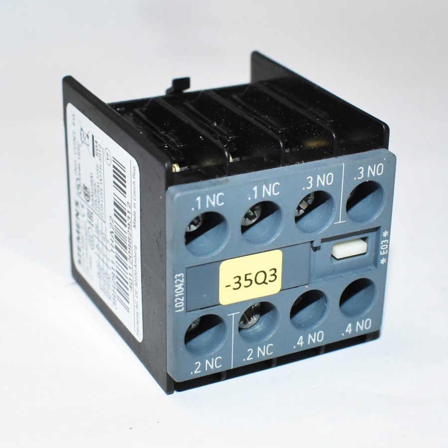 Siemens 3RH2911-1HA22 Hjælpeblok Front 2NO+2NC - discosupport.dk