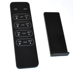 SR-2801E Fjernbetjening for SR dæmpere - SR-2501N - Sort - 4 kanals - discosupport.dk!