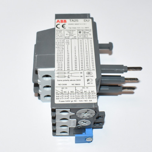 ABB TA25 DU Termorelæ 7,5-11A - TA25DU-11 - discosupport.dk