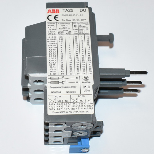ABB TA25 DU Termorelæ 2,2-3,1A - TA25DU-3.1 - discosupport.dk
