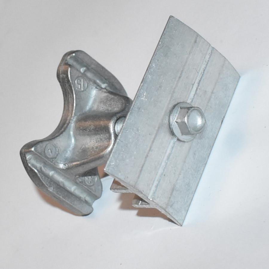 Solcelle Mellemklemme 30-42mm - alu - B 33mm x L 52mm - til C-skinne - discosupport.dk