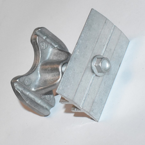 Solcelle Mellemklemme 30-42mm - alu - B 33mm x L 52mm - til C-skinne - discosupport.dk