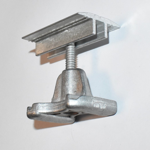 Solcelle Mellemklemme 30-42mm - alu - B 33mm x L 52mm - til C-skinne - discosupport.dk