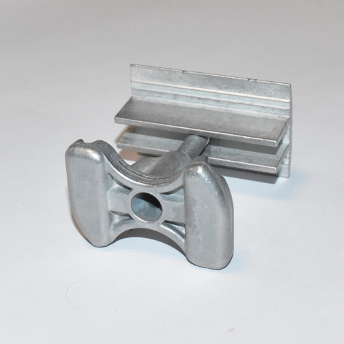 Solcelle Mellemklemme 34-52mm - alu - B 33mm x L 52mm - til C-skinne - discosupport.dk