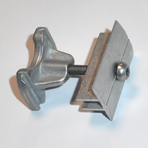 Solcelle Mellemklemme 34-52mm - alu - B 33mm x L 52mm - til C-skinne - discosupport.dk