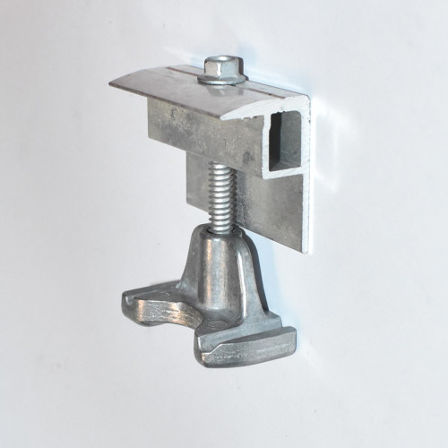 Solcelle Endeklemme 34-52mm - alu - B 24mm x L 52mm - til C-skinne - discosupport.dk