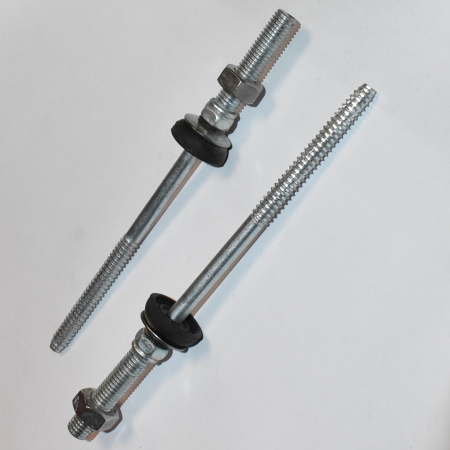 M10x180mm Solcelle Montage Bolt - Rustfri A2 - Stokskrue - Ansatsskrue - discosupport.dk