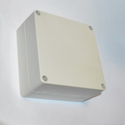 Plast boks 120x120x50mm - Bopla Box Kabinet - Grå - 12x12x6cm - discosupport.dk