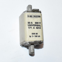 50 Amp Knivsikring NH00 gLgG 50A - 500V - discosupport.dk