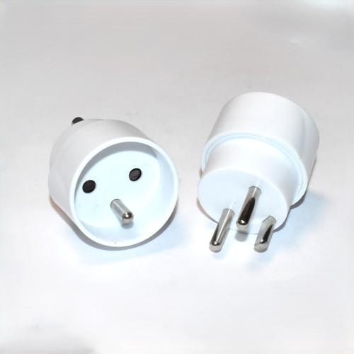 Hybridstikprop fra Pindjord - Dansk Stik - Adapter - 230V 16A - Hvid - discosupport.dk