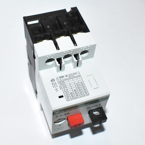 Håndbetjent Motorværn - Benedict & Jäger MU25A-4 - 2,5-4A - discosupport.dk