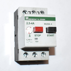 Håndbetjent Motorværn - Benedict & Jäger MU25A-4 - 2,5-4A - discosupport.dk