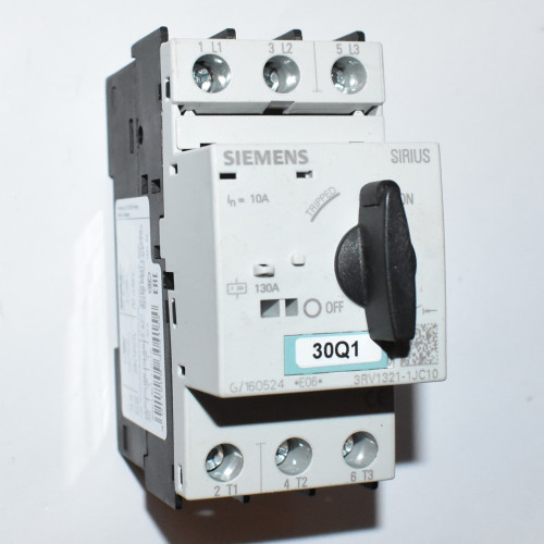 Siemens 3RV1321-1JC10 Effektafbryder 10A - 400V - 3-faset Motorværn - discosupport.dk