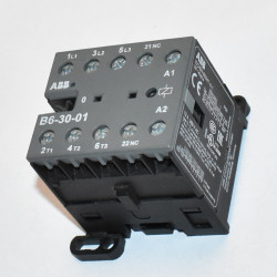 ABB B6-30-01 Kontaktor 4kW - Spole 400V - 380-415V 40-450HZ - discosupport.dk