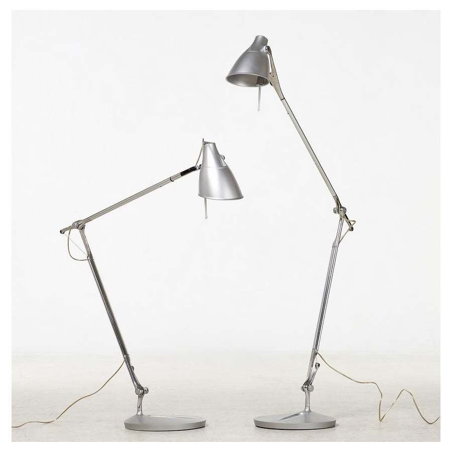 Jehs og Laub Model Leo Arkitektlampe Alu Grå - Nemo Italianaluce - discosupport.dk