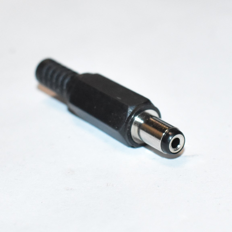 DC stik med kabelbeskyttelse - 2,1 x 5,5mm - DC-stik - lavvolt - discosupport.dk