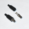 DC stik med kabelbeskyttelse - 3,1 x 6,3mm - DC-stik - lavvolt - discosupport.dk