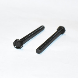 M5x50mm Sort galvaniseret Sætskrue 8.8 DIN 933 - Maskinskrue - discosupport.dk