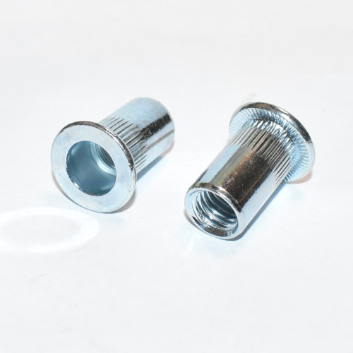 M10 Nittemøtrik - M10x13x22mm - elvaniseret stål - gevindnitte - discosupport.dk