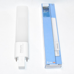 5W Philips CorePro PL-S LED 5W-840 Kold Hvid - 2-pin G23 550lm - discosupport.dk