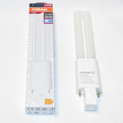 4,5 Watt Osram Dulux S 9 LED - G23 2-pins - 840 kold hvid -discosupport.dk
