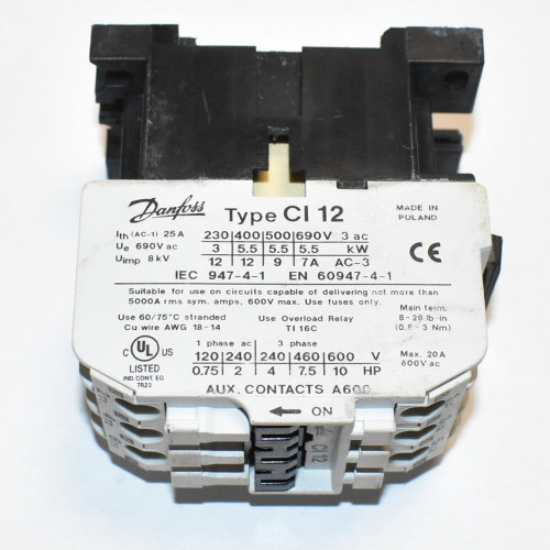 Danfoss CI 12 kontaktor - Spole 400V - CI12 - discosupport.dk