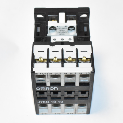 Kontaktor Omron J7KN-18-10 - Spole 230V - 7,5kW @ 400V - discosupport.dk