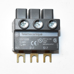 Telemecanique GV1G09 TeSys GV2 klemmeblok 3P til GV2G sløjfeskinne - discosupport.dk