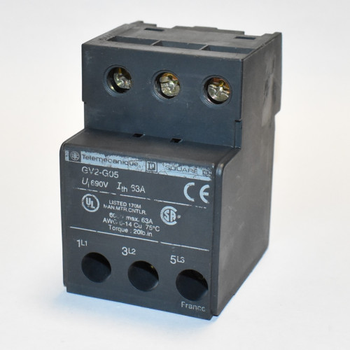 Telemecanique GV1-G05 klemmeblok 3P - GV1G05 - discosupport.dk