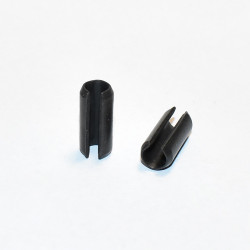 Rørstift 8x20mm Spændstift - ubehandlet sort - Spændestift med slids - discosupport.dk