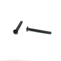 M3x25mm Rustfri A2 Sort Unbrako maskinskrue Buttonhead - discosupport.dk