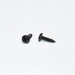 Små sorte skruer - 2,5x10mm Panskrue - Køb på discosupport.dk!