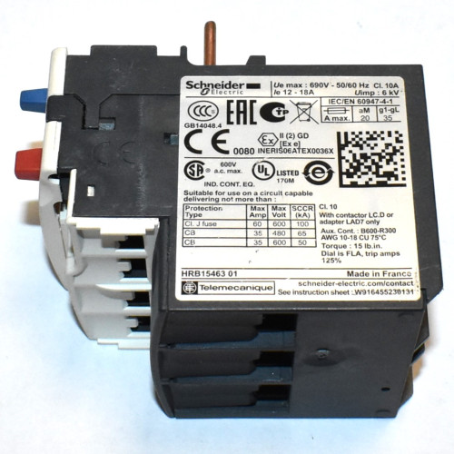 Telemecanique LRD21 Termorelæ 12-18A - Schneider Electric - discosupport.dk