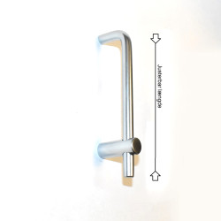Møbelgreb Satin Chrom Ø8mm - Justerbar 64-96mm - discosupport.dk