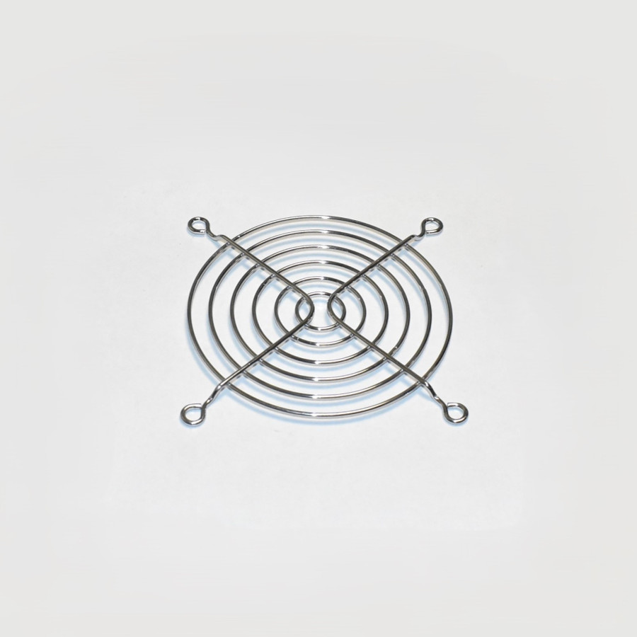 Blæsergitter 92mm - Krom - Fan Guard 92x92mm - discosupport.dk