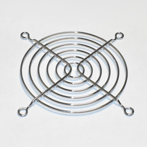 Blæsergitter 120mm - Krom - Fan Guard 120x120mm - discosupport.dk