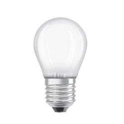 5,5W Osram LED Star P60 kronepære E27 - 5,5 Watt - 806lm - varm hvid - discosupport.dk