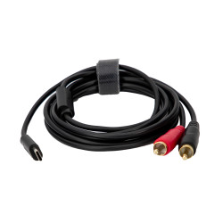 USB-C til RCA Lydkabel - Digital-Analog Converter - 2m - Køb på discosupport.dk