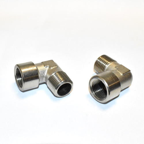 1/2" Vinkel nippelmuffe - forniklet messing - Legris 0913 00 21 - 60 bar - discosupport.dk