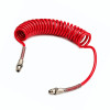 Legris PU spiralslange Ø4X2M - 1470U04 03 10 - Rød - 4mm x 2m - 1/8" fitting - discosupport.dk