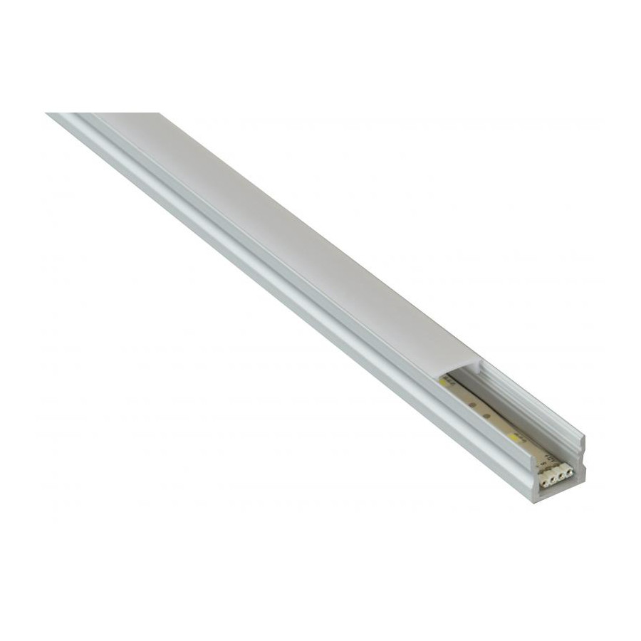 Alu-liste til LED-strip 15x15mm - 2 meter
